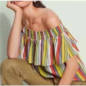 CABI OFF THE SHOULDER TOP SIZE XS